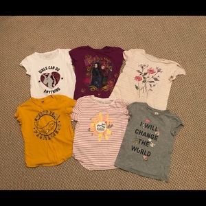 ❌SOLD❌A set of 6 short sleeved shirts (size 8)